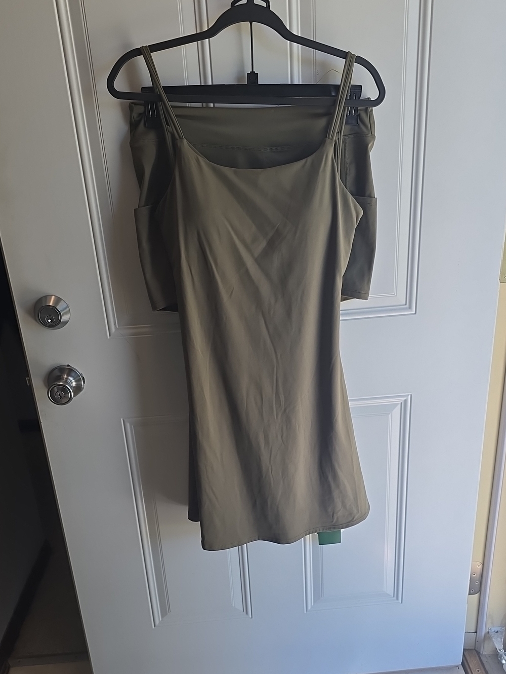 HALARA Olive Dress/Romper with Thin Double Straps